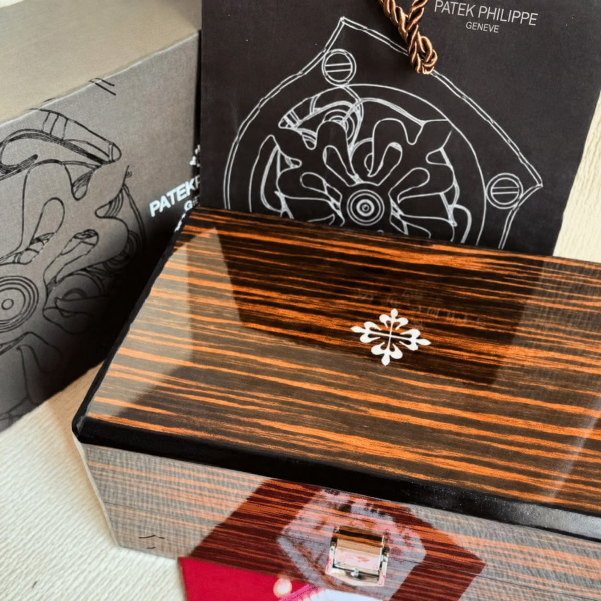 Sorelyne Patek Philippe Style Wood Box and Certificate photo 4
