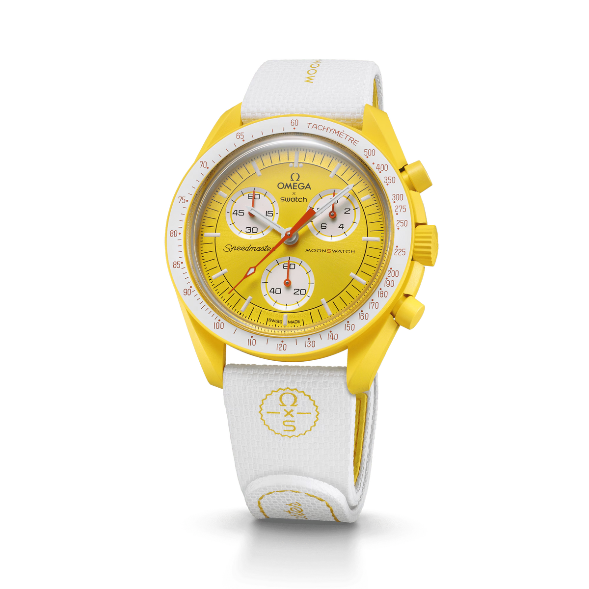 STRAP WHITE/YELLOW RUBBER