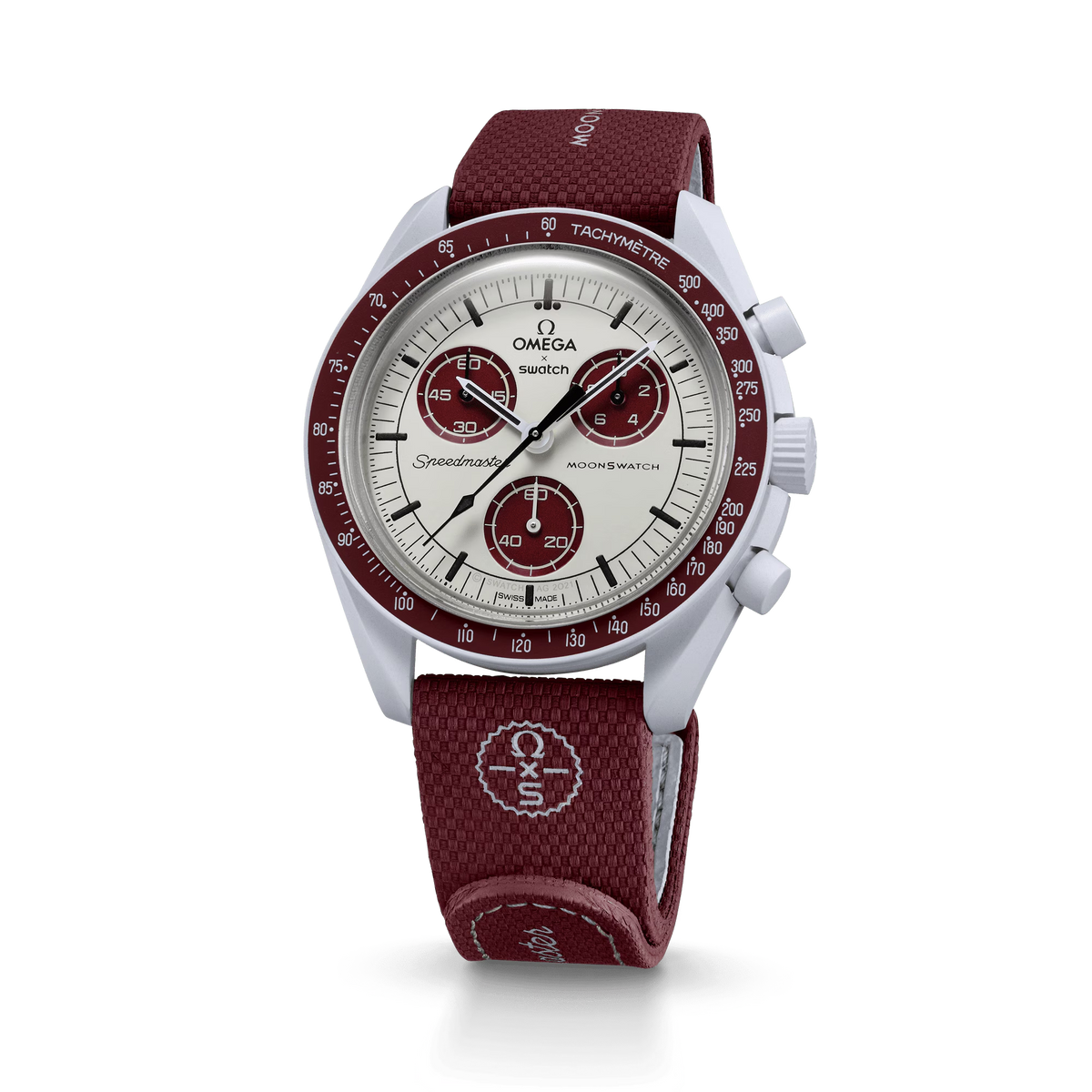 STRAP BORDEAUX/LIGHT GREY RUBBER