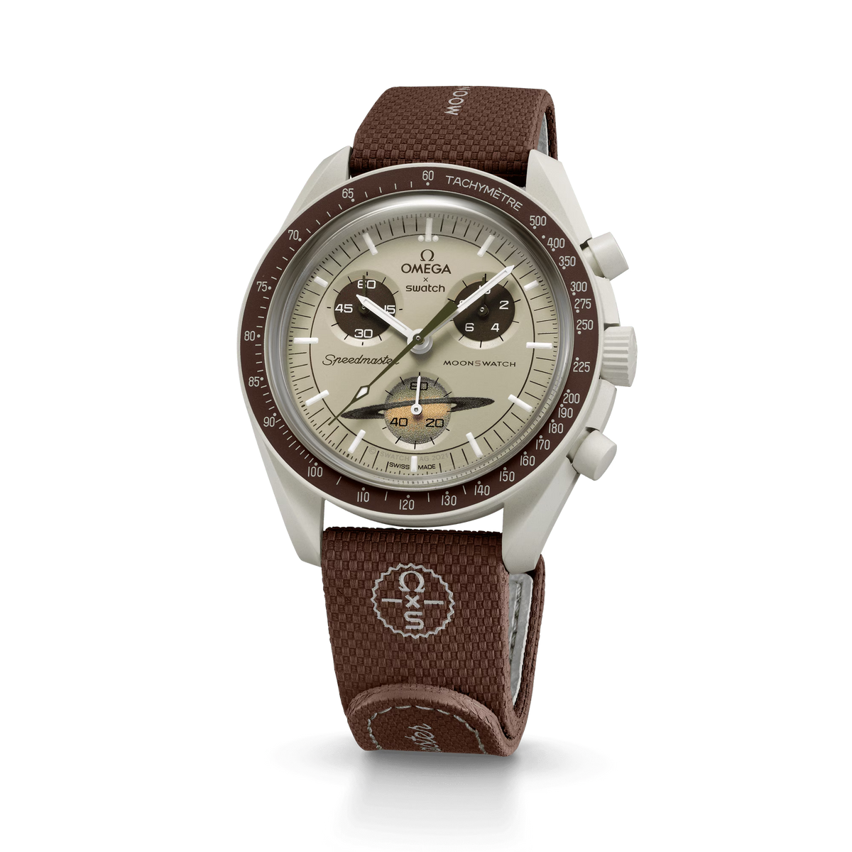 STRAP BROWN/BEIGE RUBBER