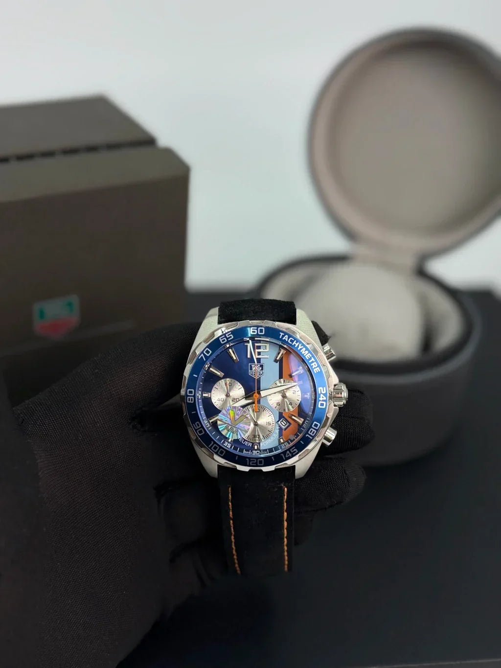 Sorelyne Tag Heuer Formula 1 Gulf Special Edition - Super Clone with Premium Box photo 7