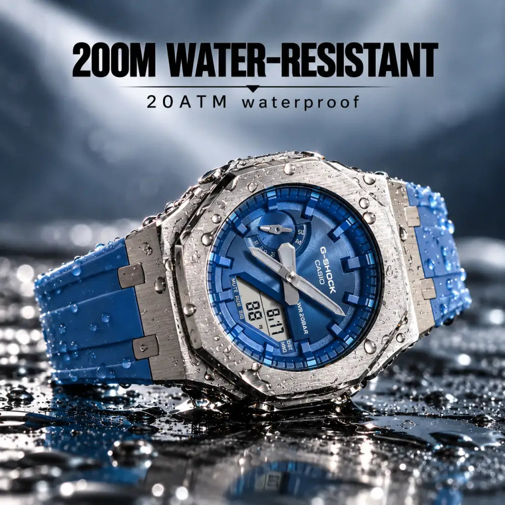 Custom Watch – Blue Silver