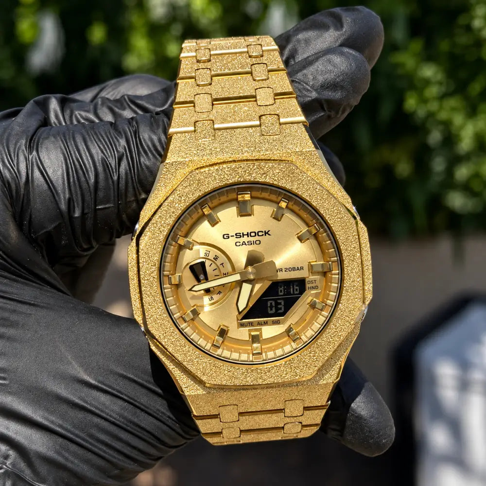 Custom Watch – Full Gold Frosted