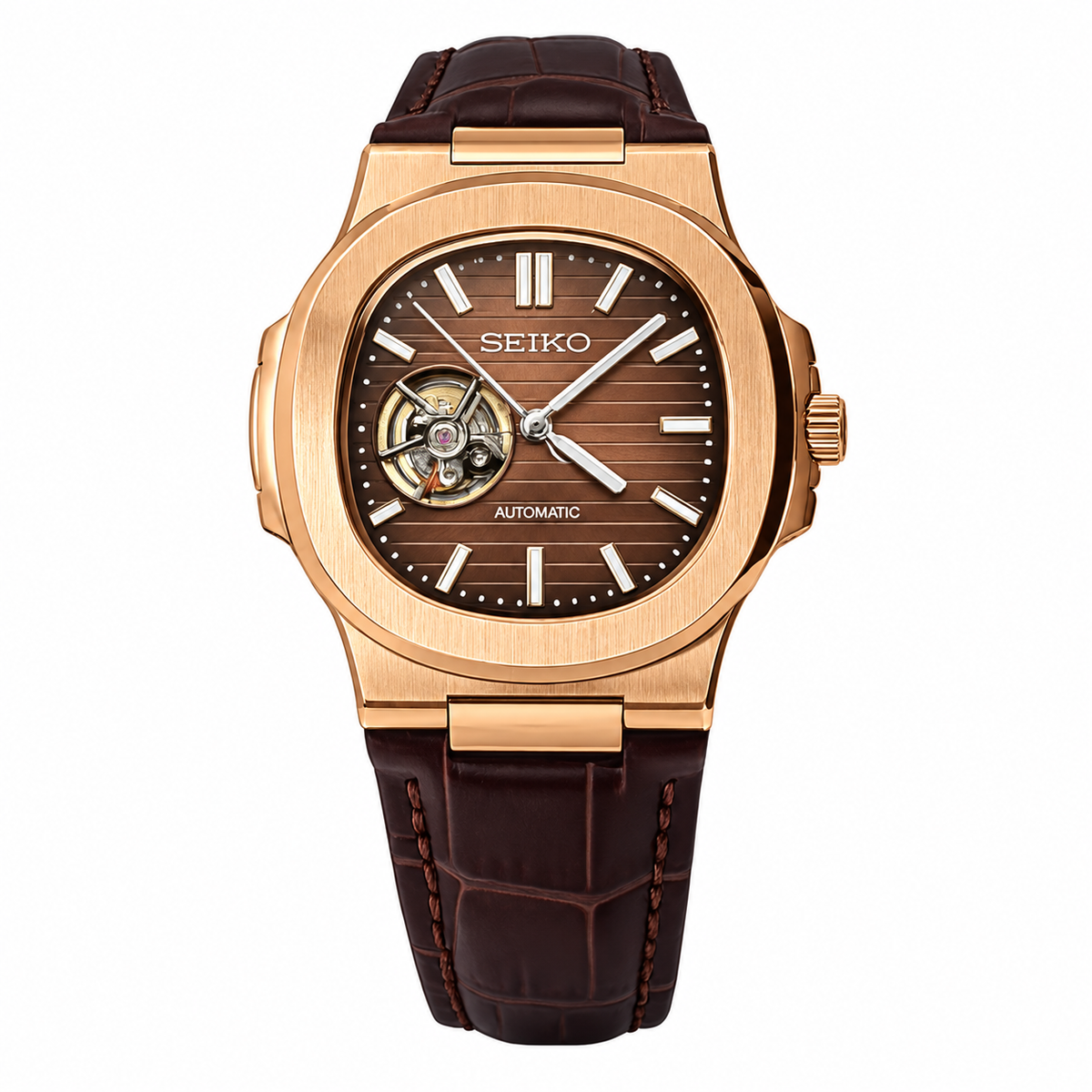 Sorelyne Nautilus SEIKO Open Heart 40mm Watch