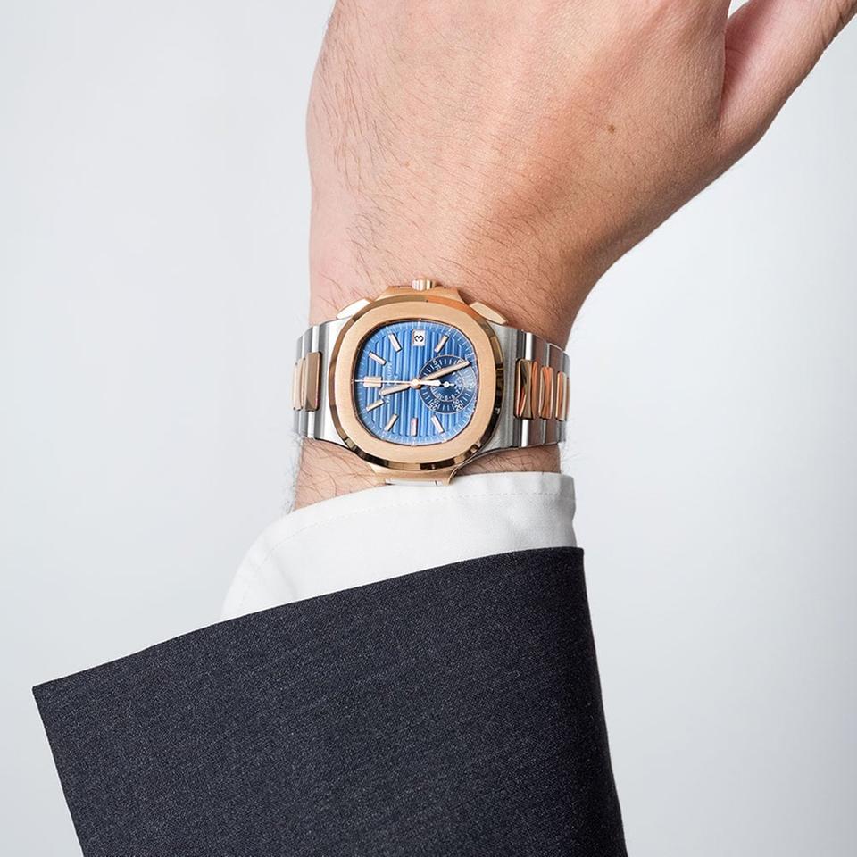 Sorelyne Nautilus Rose Gold Blue Dial 40mm Watch photo 6