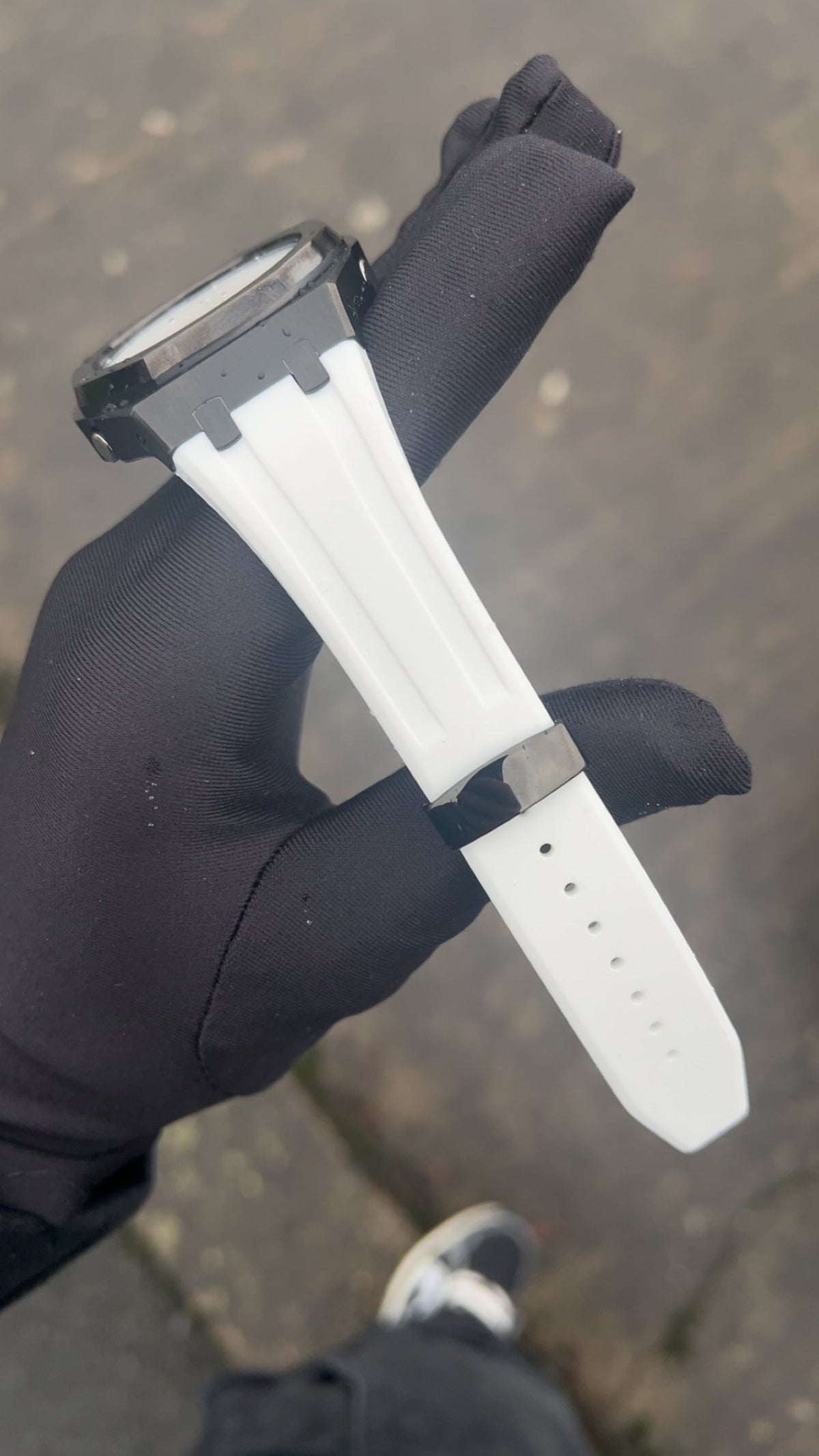 Late Edition - White Rubber Bracelet