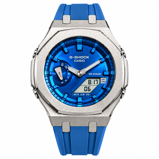 Custom Watch – Blue Silver