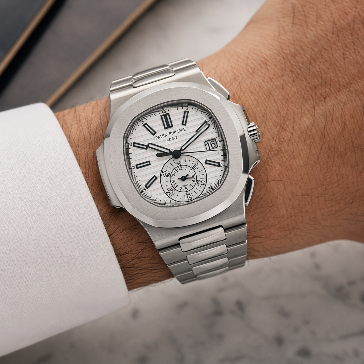 Sorelyne Nautilus Chronograph White Dial 40mm Watch photo 6