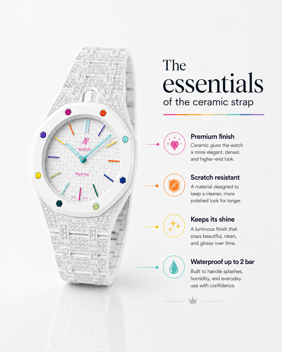 Royal Pop Ceramic Bracelet - OTG ROZ