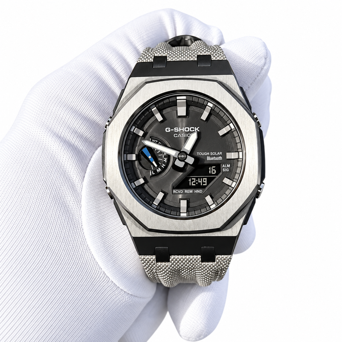 Custom Watch – Black Metal Bluetooth