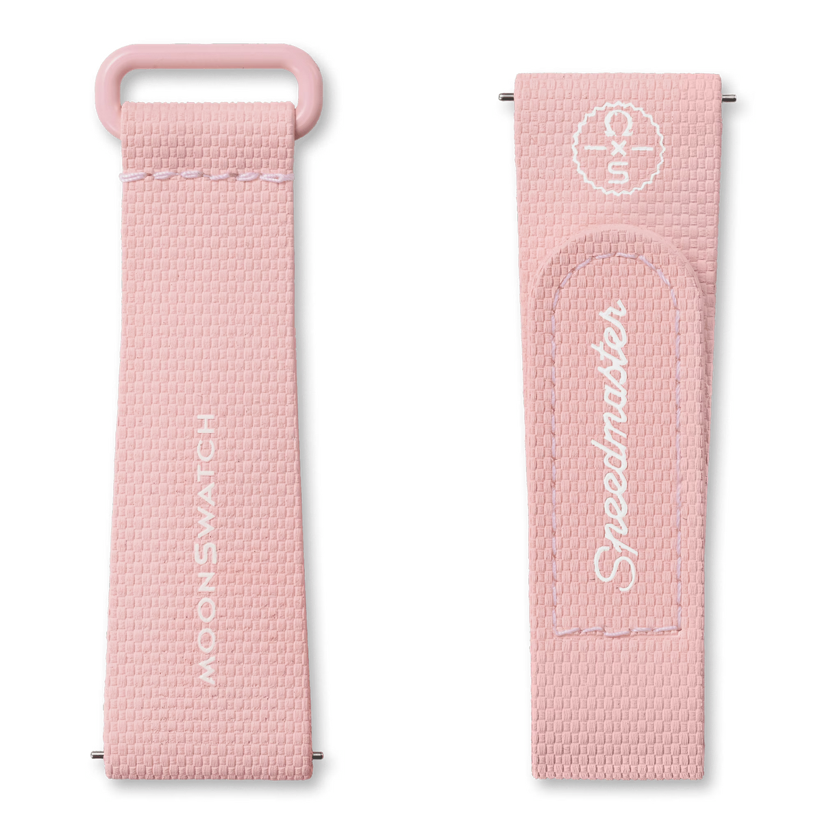 STRAP  LIGHT PINK/WHITE RUBBER