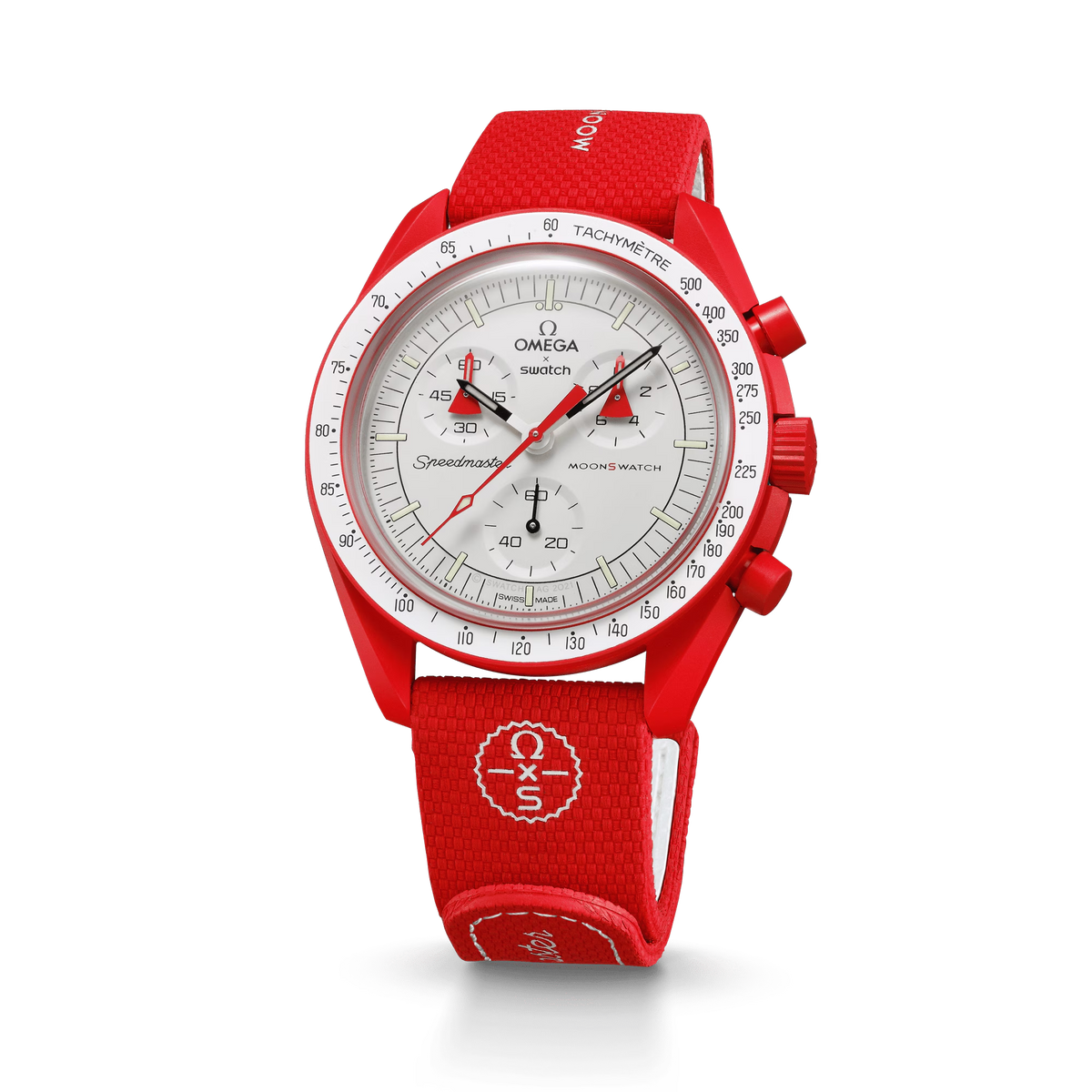 STRAP  RED/WHITE RUBBER