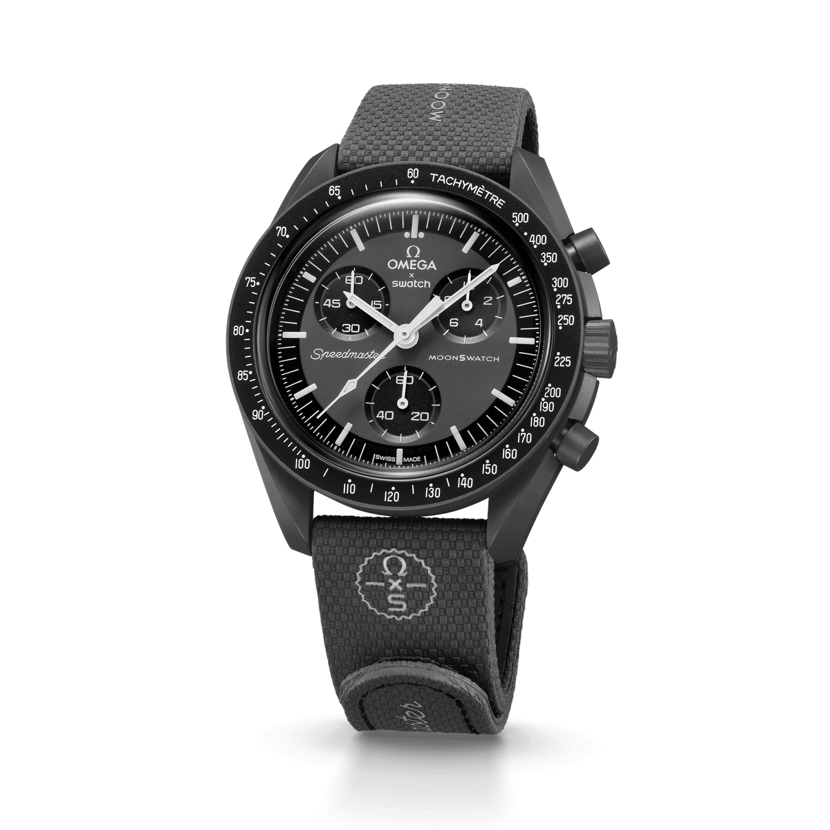 STRAP  DARK GREY/BLACK RUBBER