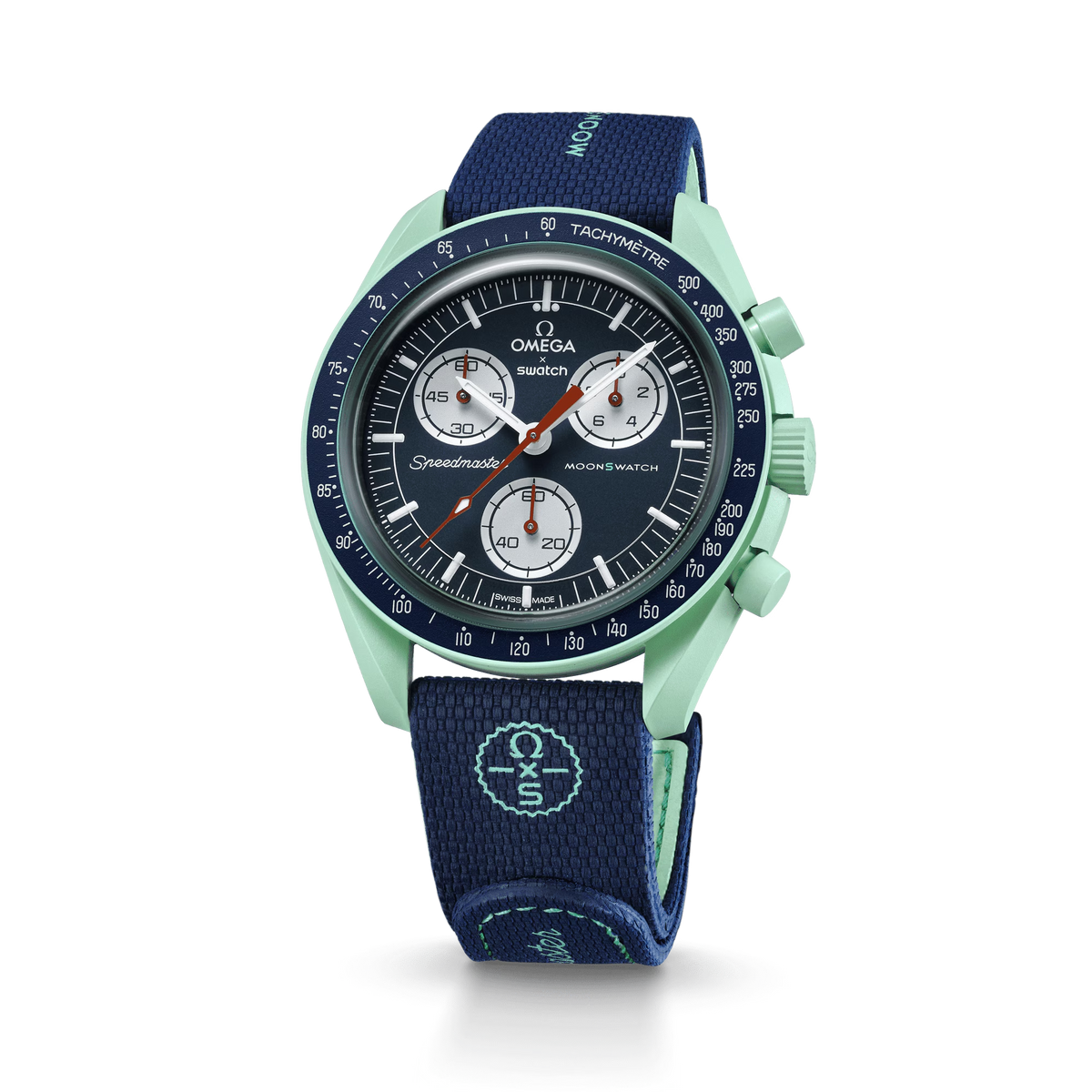 STRAP  DARK BLUE/GREEN RUBBER