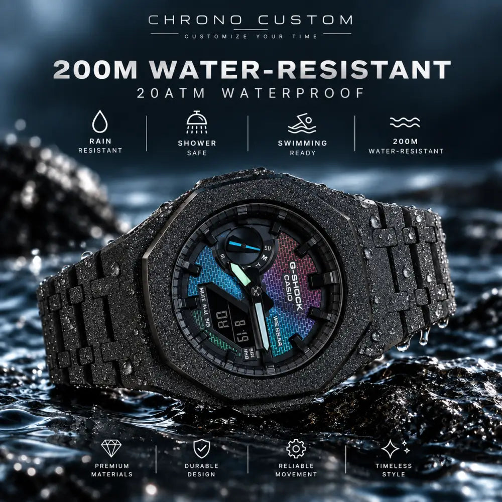 Custom Watch – Black Frosted