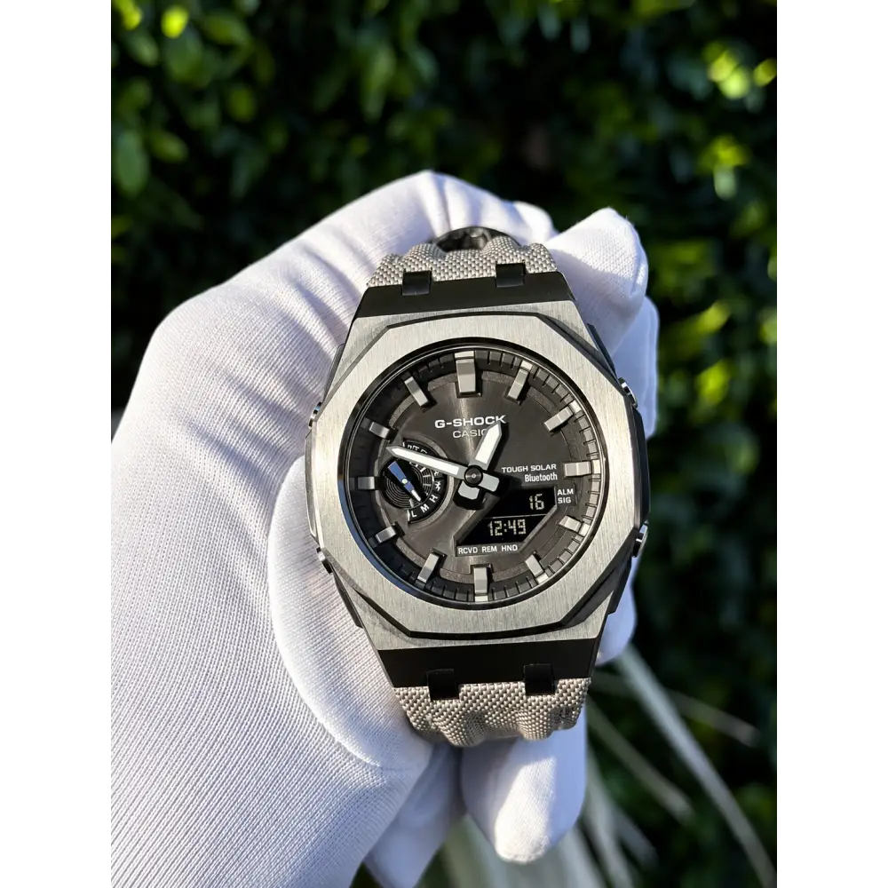 Custom Watch – Black Metal Bluetooth