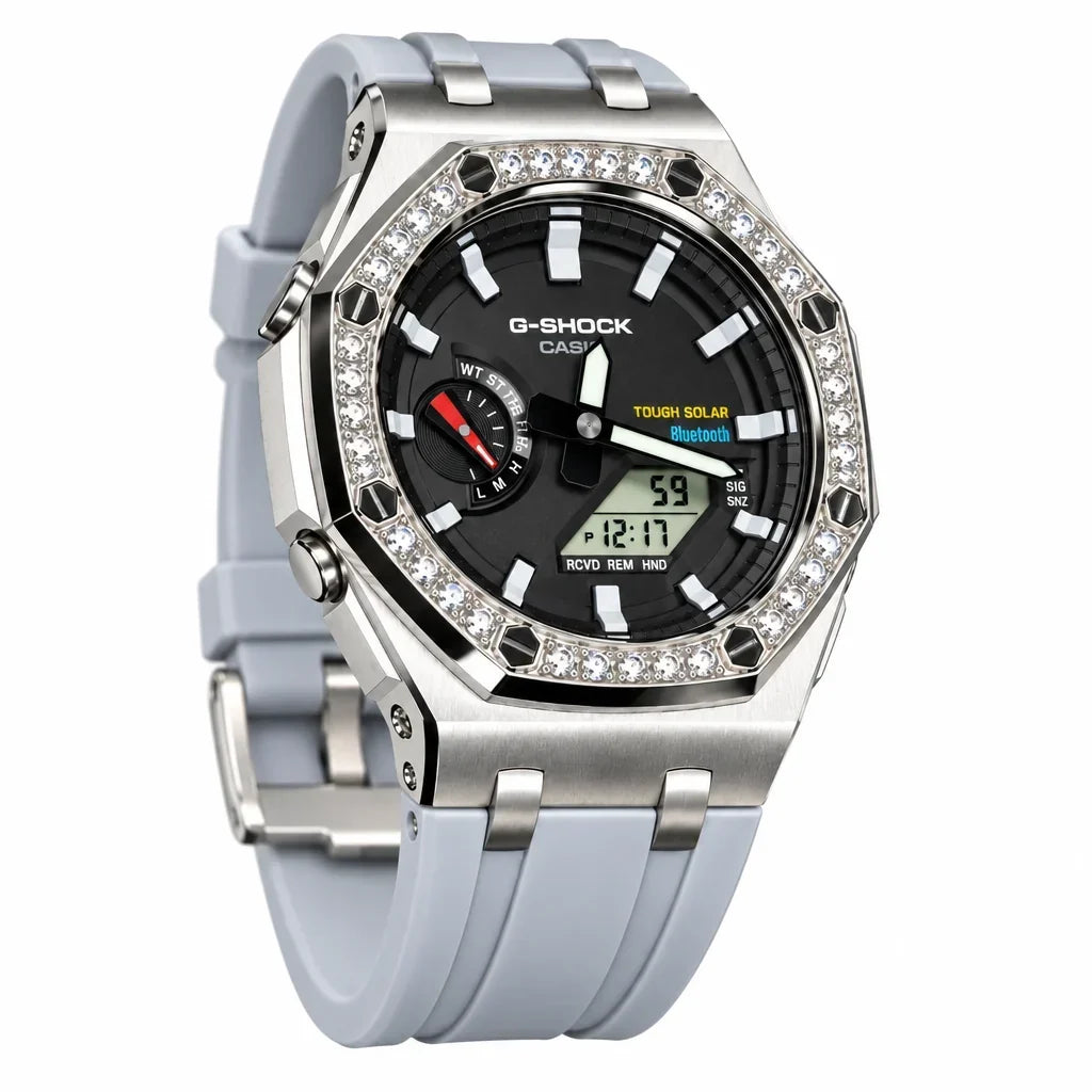 Custom Watch – Diamond Royal Grey Bluetooth