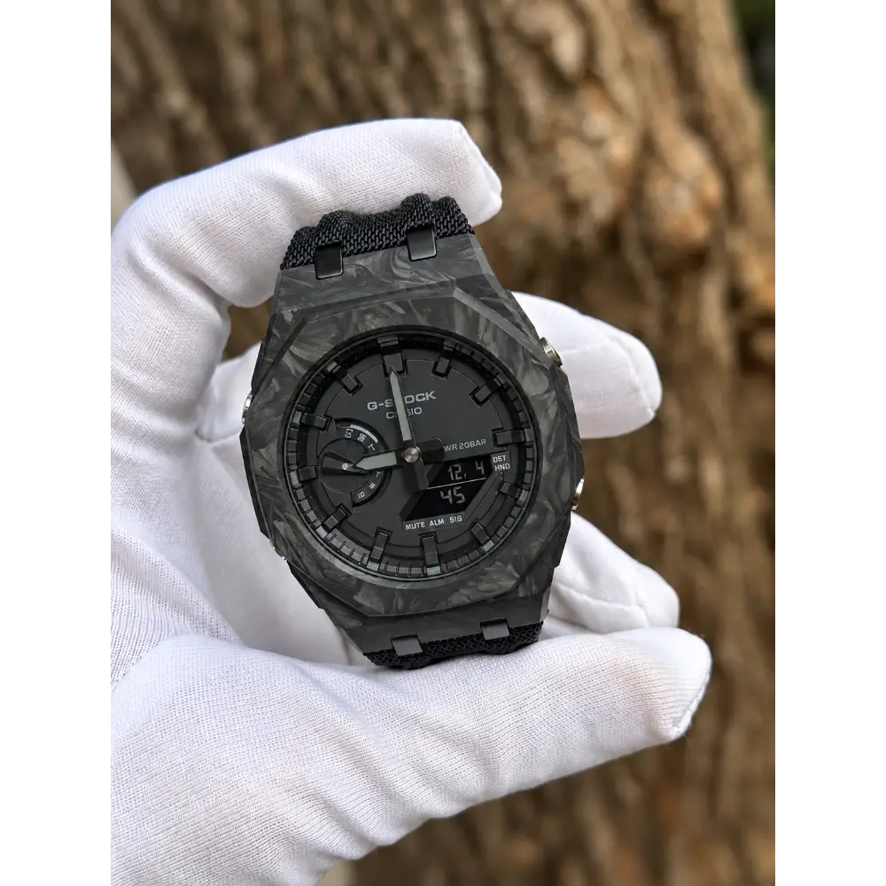 Custom Watch – Full Black Carbon Fiber