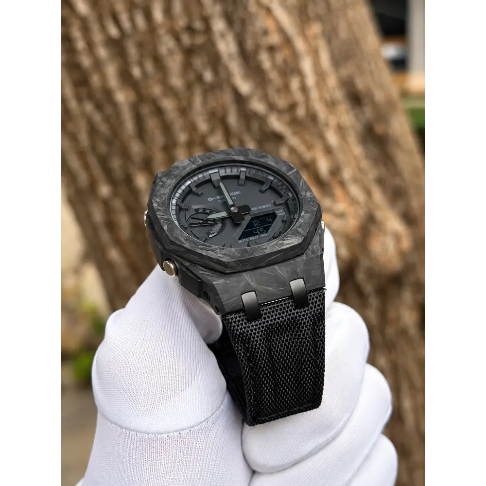 Custom Watch – Full Black Carbon Fiber