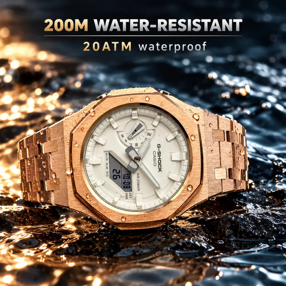 Custom Watch – Full Rose Gold White