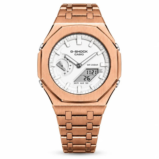 Custom Watch – Full Rose Gold White