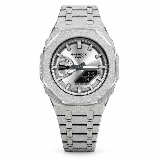Custom Watch – Full Silver Frosted