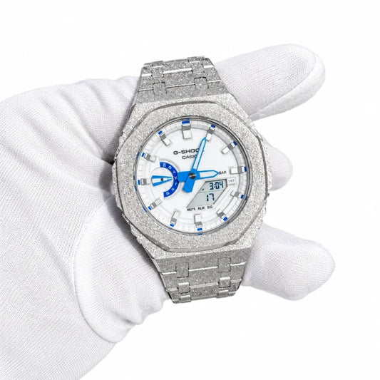 Custom Watch – Silver Luminous Frosted