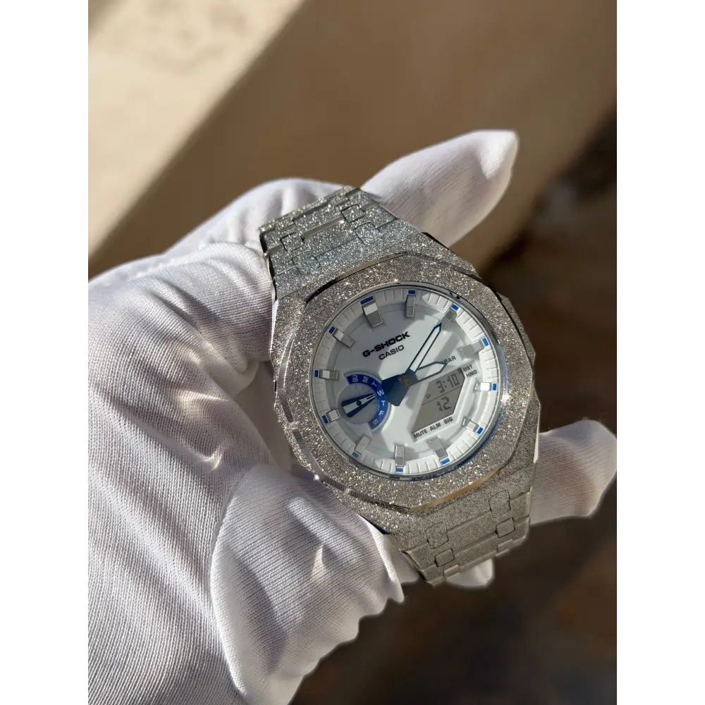 Custom Watch – Silver Luminous Frosted