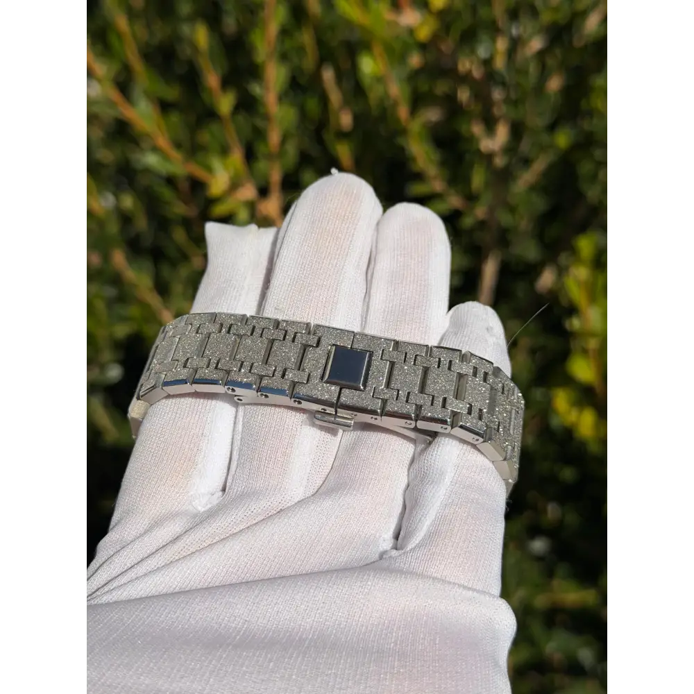 Custom Watch – Silver Luminous Frosted