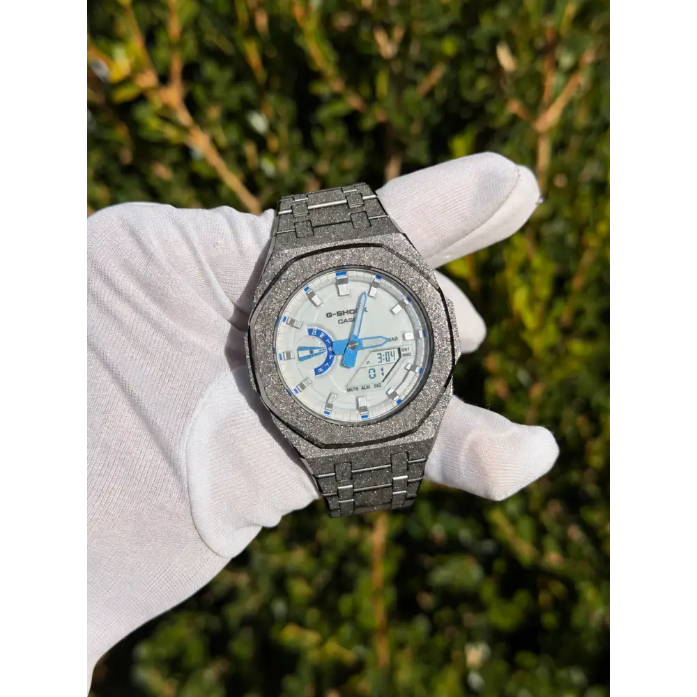 Custom Watch – Silver Luminous Frosted