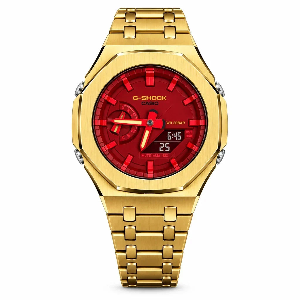 Custom Watch – Silver Red