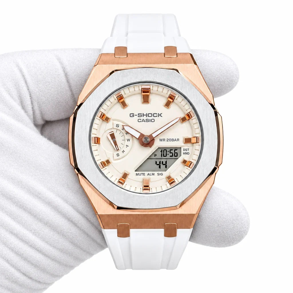 Custom Watch – White Rose Gold