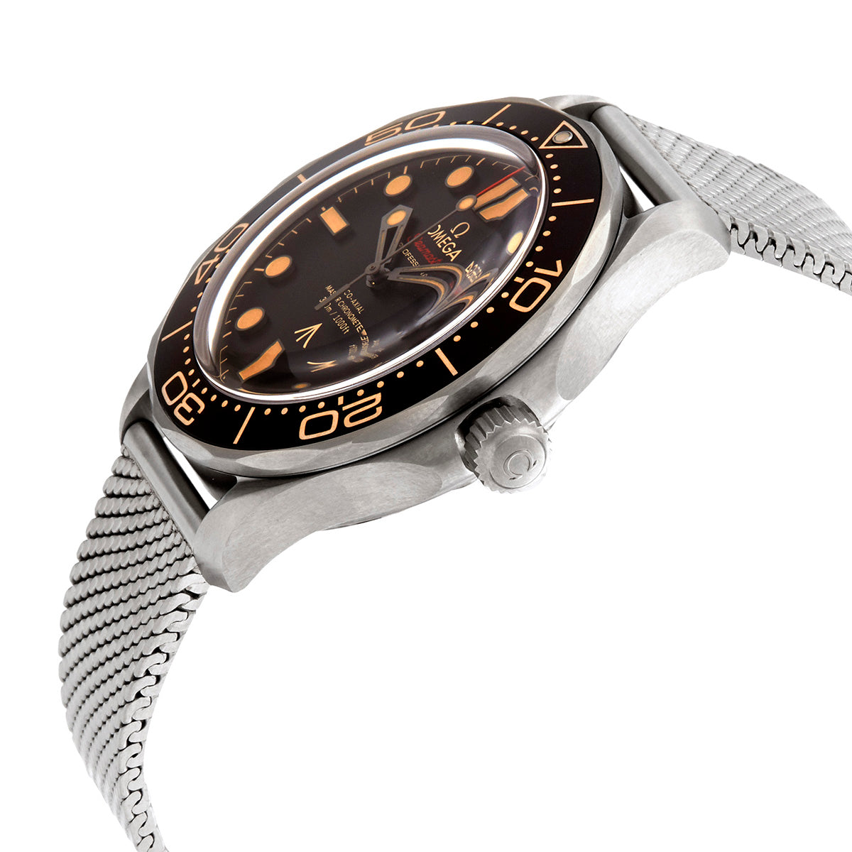 Omega Seamaster 300M "007 Edition" "No Time To Die" Automatic Chronometer Brown Dial Men's Watch 210.90.42.20.01.001