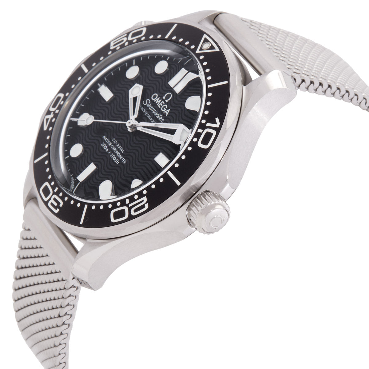 Omega Seamaster Automatic Chronometer Black Dial Men's Watch 210.30.42.20.01.010