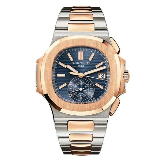 Sorelyne Nautilus Rose Gold Blue Dial 40mm Watch