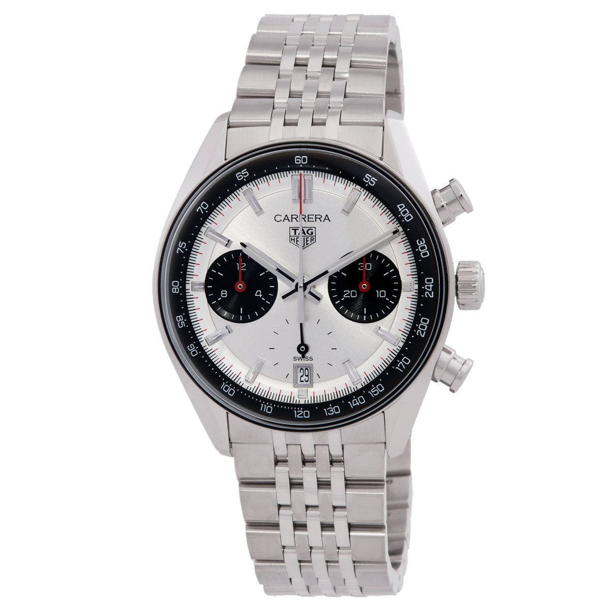 TAG Heuer Carrera Chronograph Automatic Silver Dial Men's Watch CBS2216.BA0048