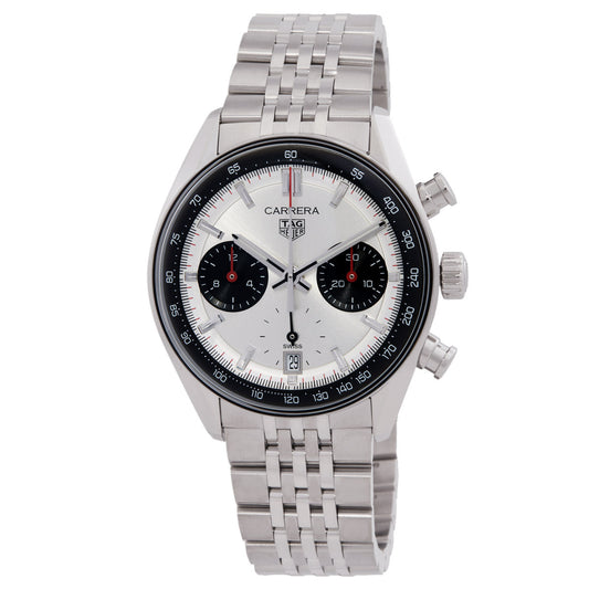 TAG Heuer Carrera Chronograph Automatic Silver Dial Men's Watch CBS2216.BA0048